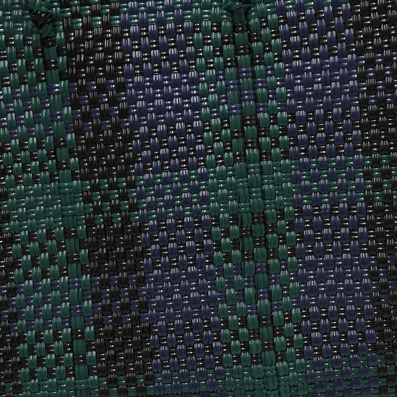MERCADO BAG - 3 COLORS CHECK - Black/Navy/Dark Green (XS) | Letra