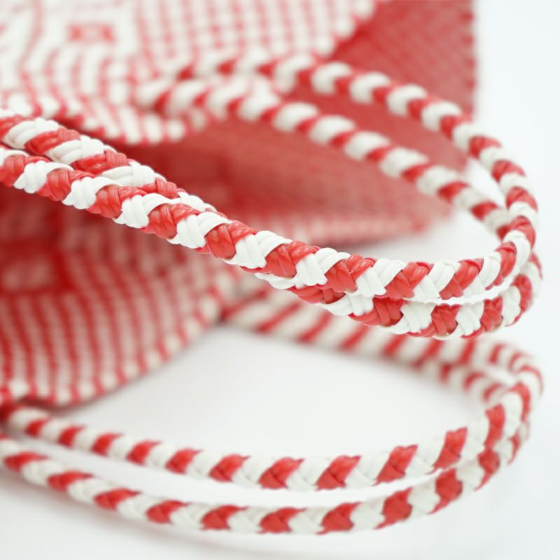 MERCADO BAG - ROMBO - Red / White (S) | Letra｜レトラ公式通販