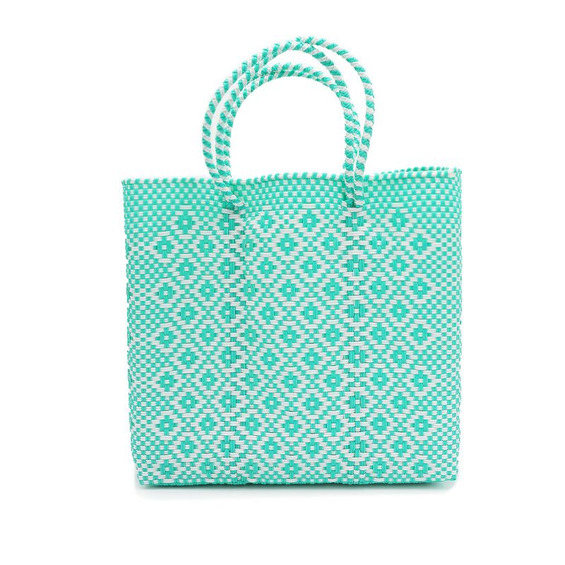MERCADO BAG - ROMBO - Mint / White (M) | Letra｜レトラ公式通販