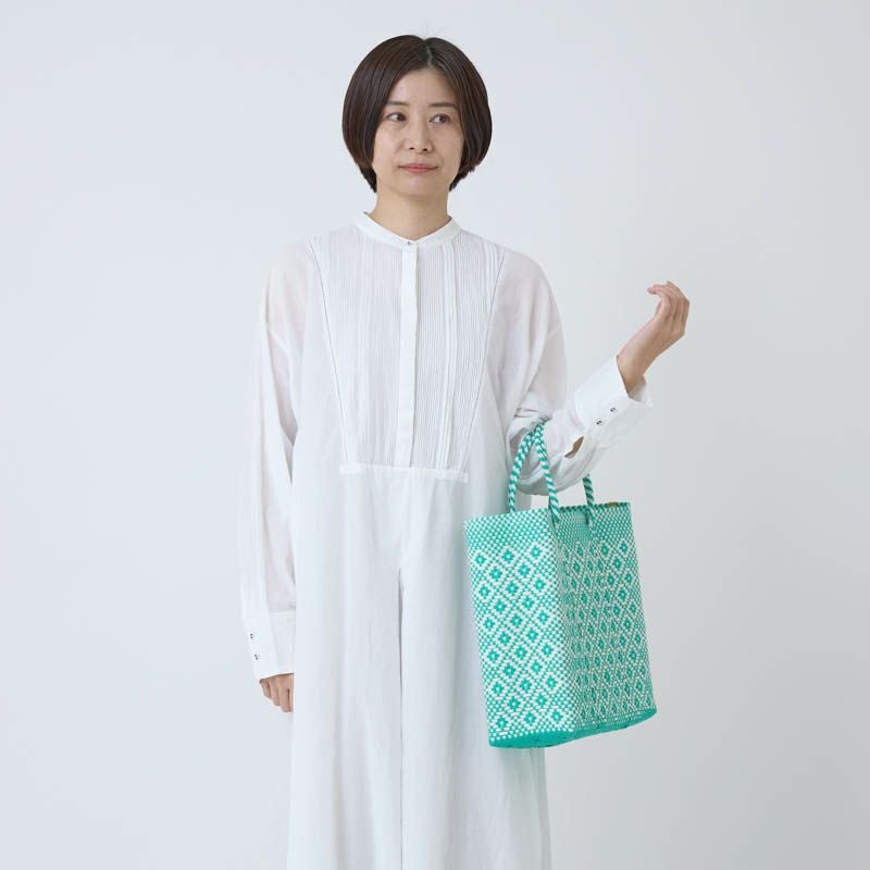 MERCADO BAG - ROMBO - Mint / White (M) | Letra｜レトラ公式通販