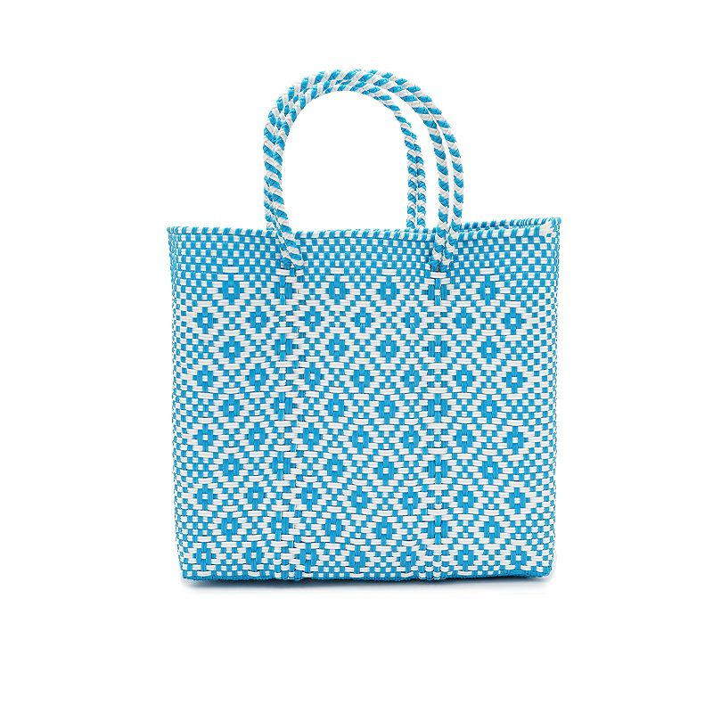 MERCADO BAG - ROMBO - Light Blue / White (S) | Letra｜レトラ公式通販