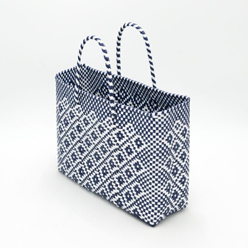 MERCADO BAG - ROMBO - Navy / White (XS) | Letra｜レトラ公式通販