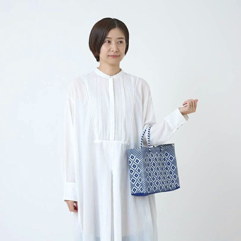 MERCADO BAG - ROMBO - Navy / White (XS) | Letra｜レトラ公式通販