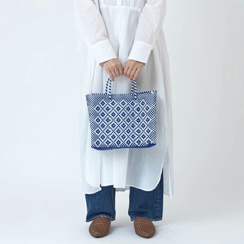 MERCADO BAG - ROMBO - Navy / White (XS) | Letra｜レトラ公式通販