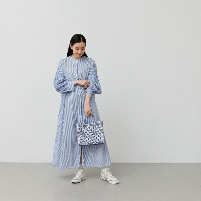 MERCADO BAG - ROMBO - Navy / White (XS) | Letra｜レトラ公式通販