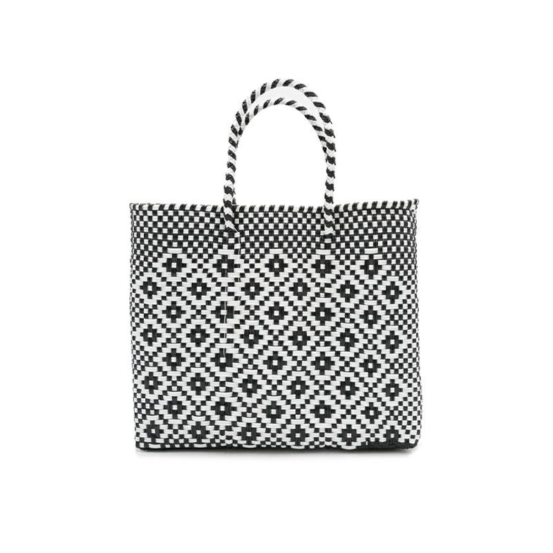 レトラ　メルカドパック　 黒白 MERCADO BAG - ROMBO - Black / White (XS) | Letra｜レトラ公式通販