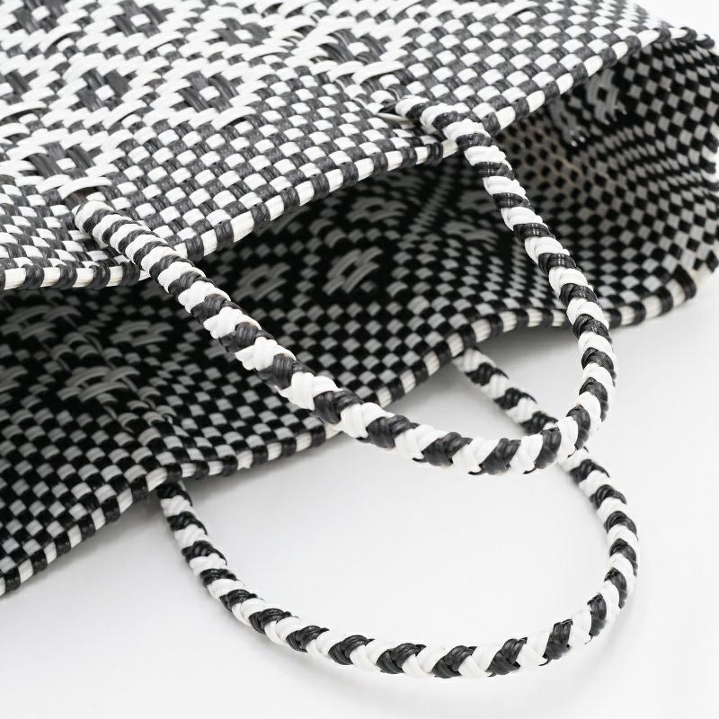 MERCADO BAG - ROMBO - Black / White (XS) | Letra｜レトラ公式通販