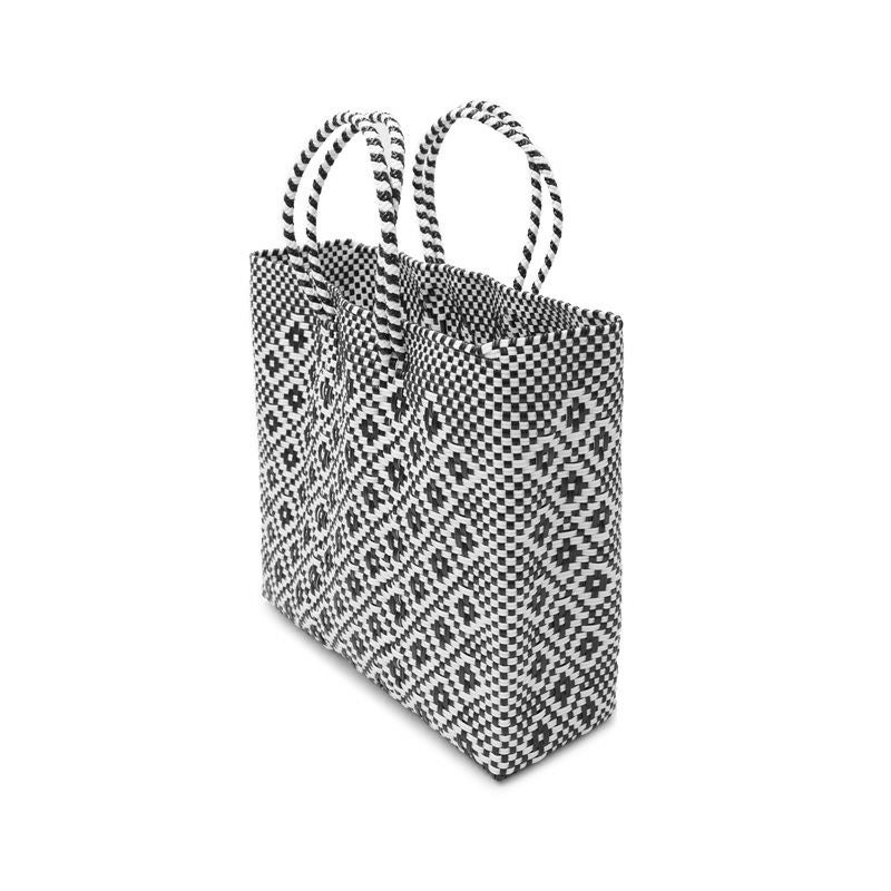 MERCADO BAG - ROMBO - Black / White (S) | Letra｜レトラ公式通販