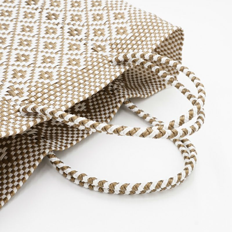 MERCADO BAG - ROMBO - Gold / White (M) | Letra｜レトラ公式通販