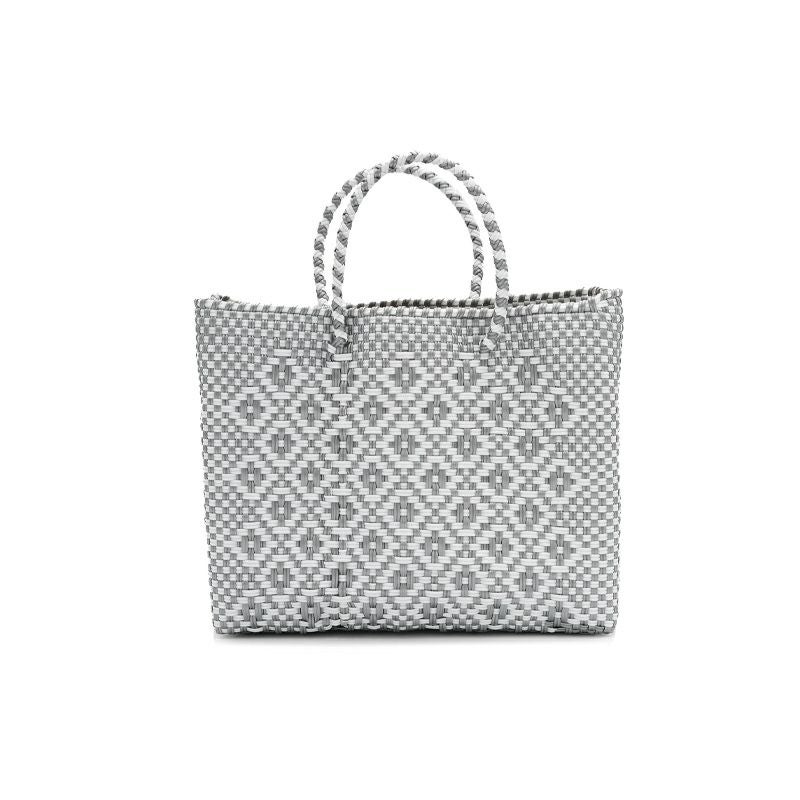 MERCADO BAG - ROMBO - Silver / White (XS) | Letra｜レトラ公式通販