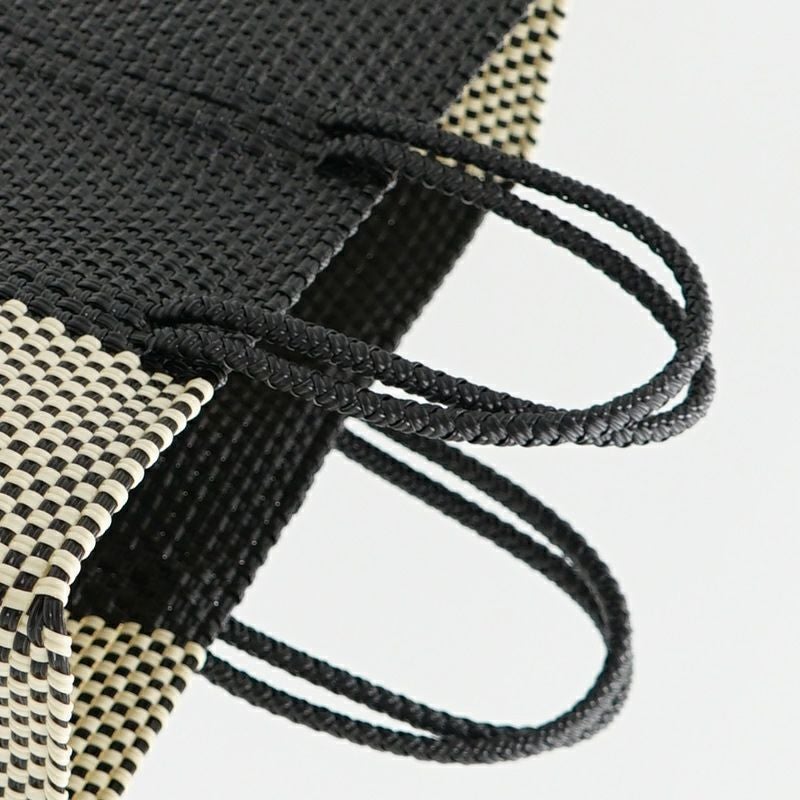 MERCADO BAG - CROSS LINE - SHORT STYLE - Black / Cream (SHORT S MERCADO BAG - CROSS LINE - SHORT STYLE - Black / Cream (SHORT S