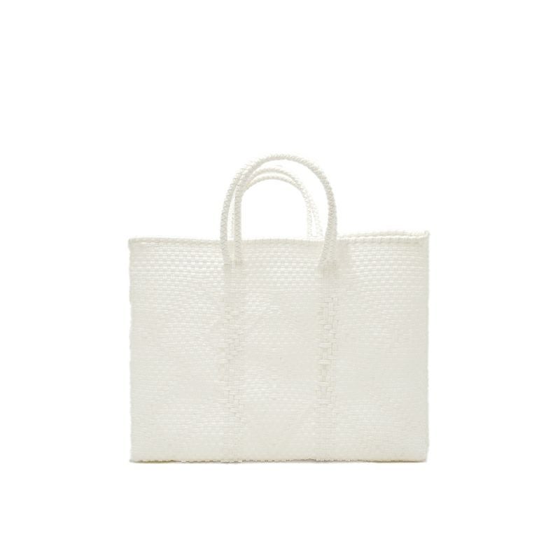 MERCADO BAG - CANGREJO - SHORT STYLE - White (SHORT S) | Letra
