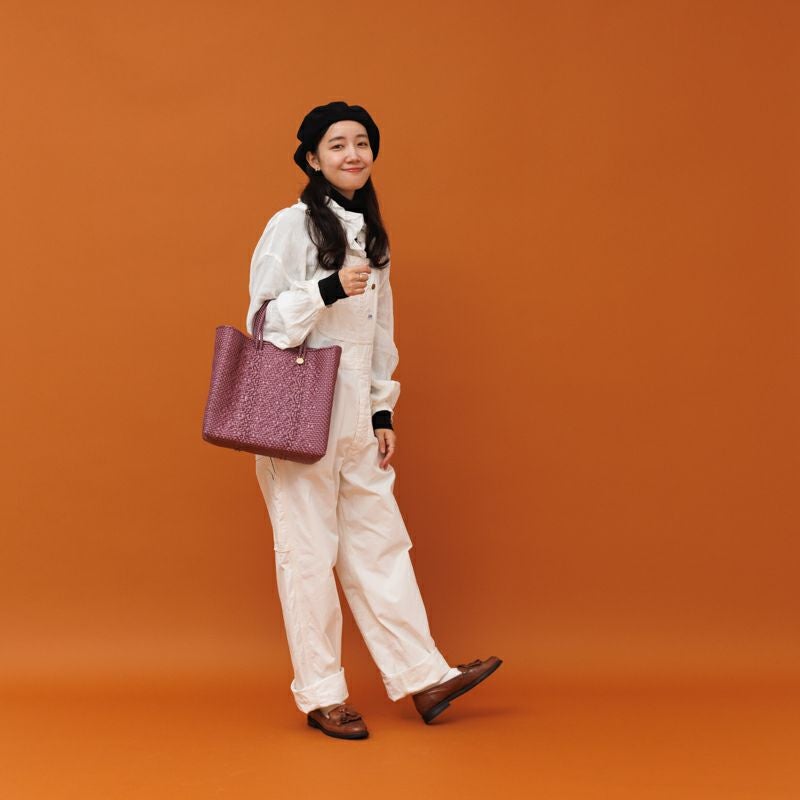 MERCADO BAG - ROMBO - Metallic Pink (S) | Letra｜レトラ公式通販