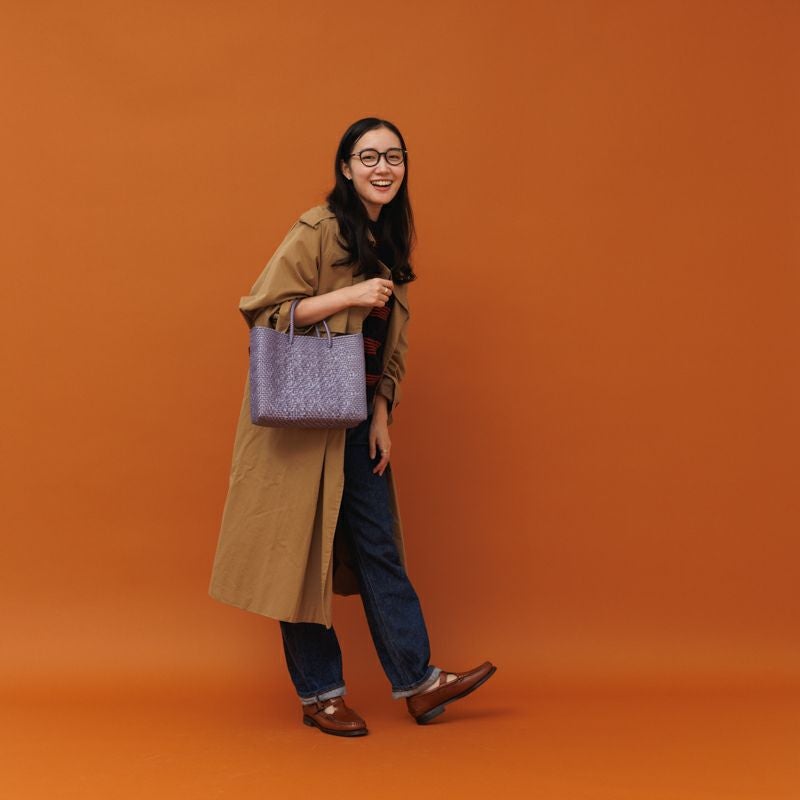 MERCADO BAG - ROMBO - Metallic Purple (XS) | Letra｜レトラ公式通販