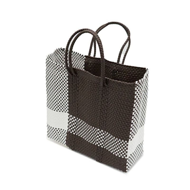 MERCADO BAG - CROSS LINE - White / Brown (S) | Letra｜レトラ公式通販