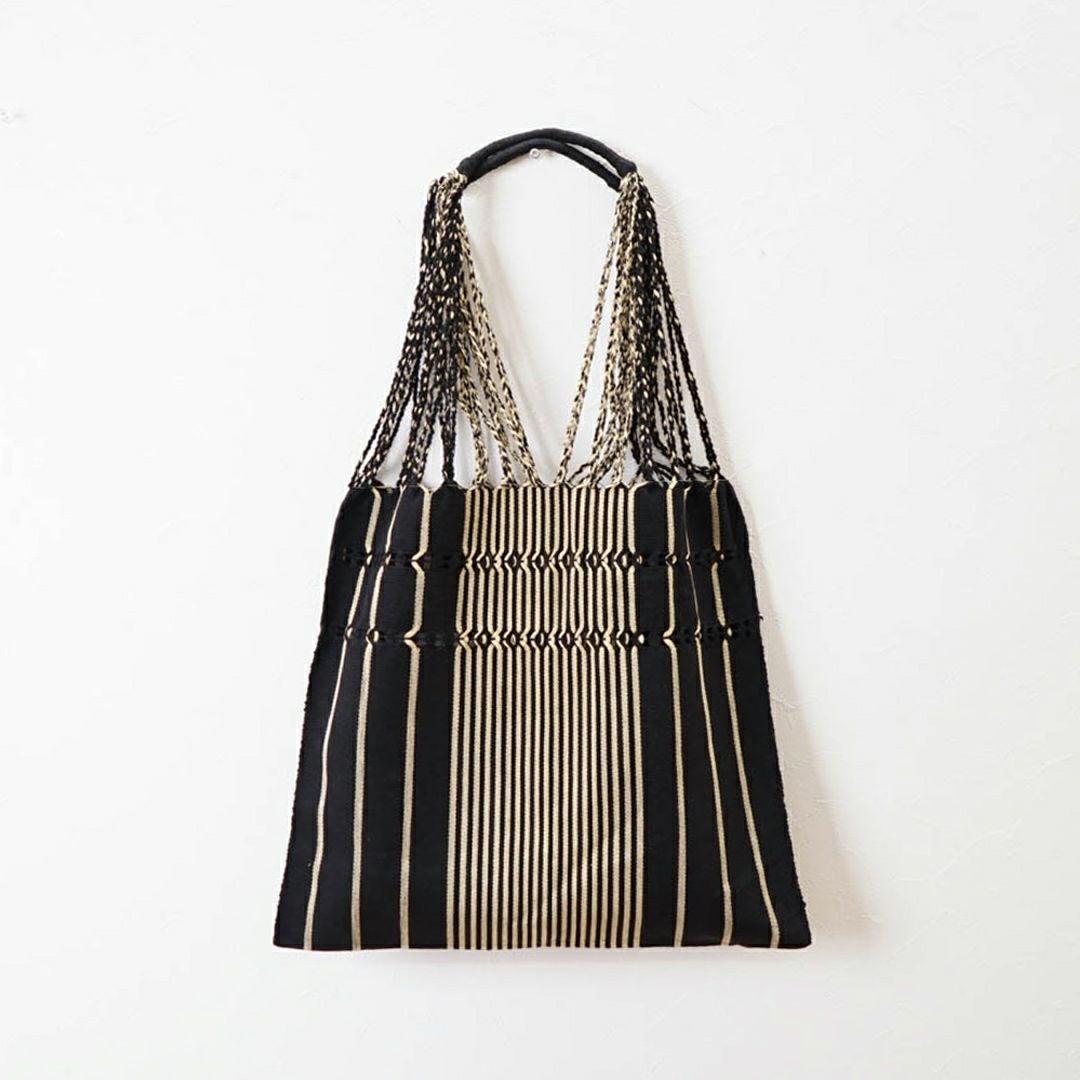 HAMMOCK BAG - ORIGINAL STRIPE - Black / Beige | Letra｜レトラ公式通販