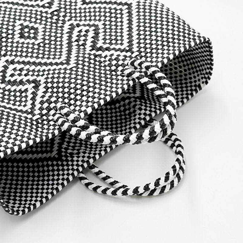 MERCADO BAG - CANGREJO - SHORT STYLE - Black / White (SHORT S