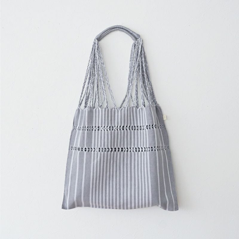 HAMMOCK BAG - ORIGINAL STRIPE - Gray / White | Letra｜レトラ公式通販