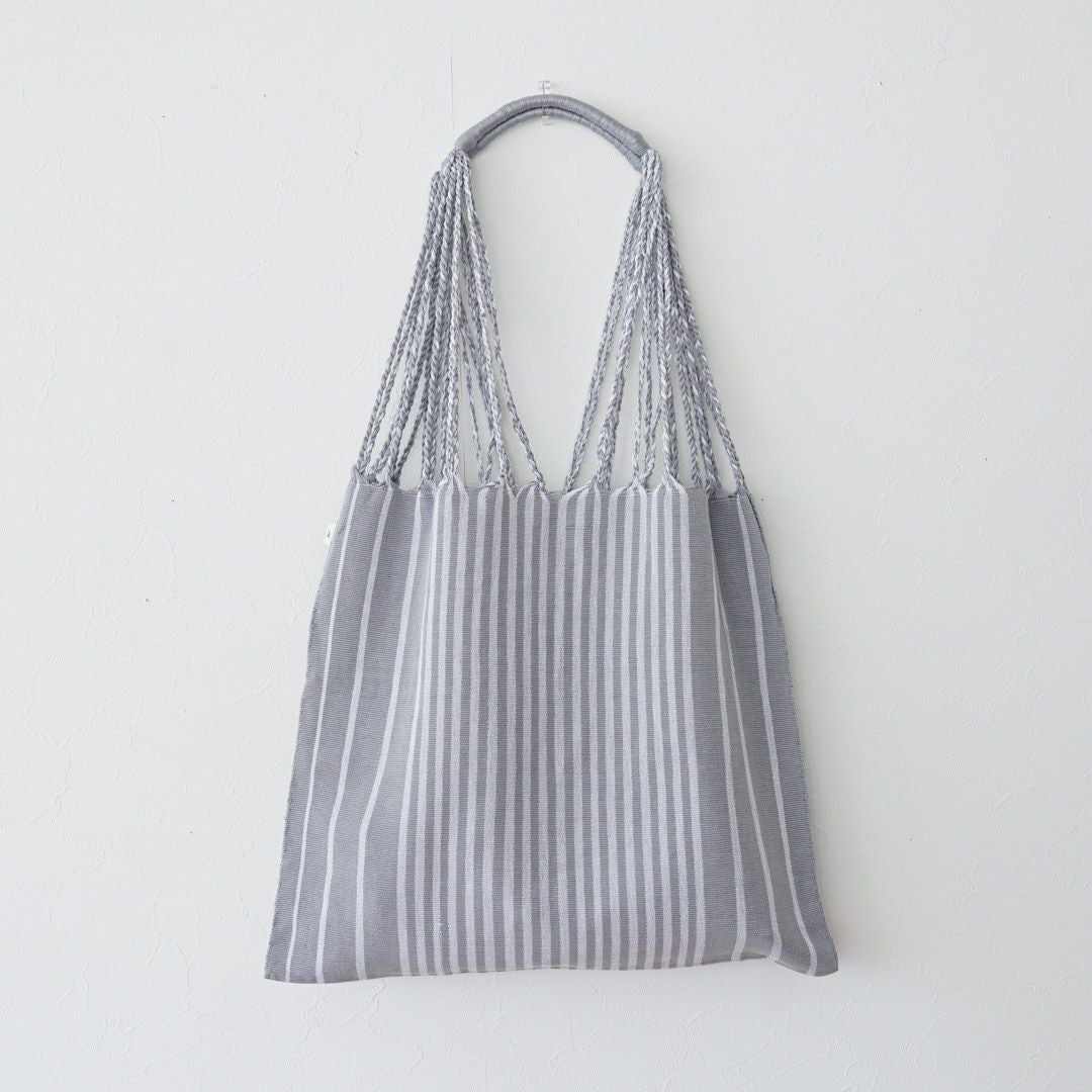 HAMMOCK BAG - ORIGINAL STRIPE - Gray / White | Letra｜レトラ公式通販
