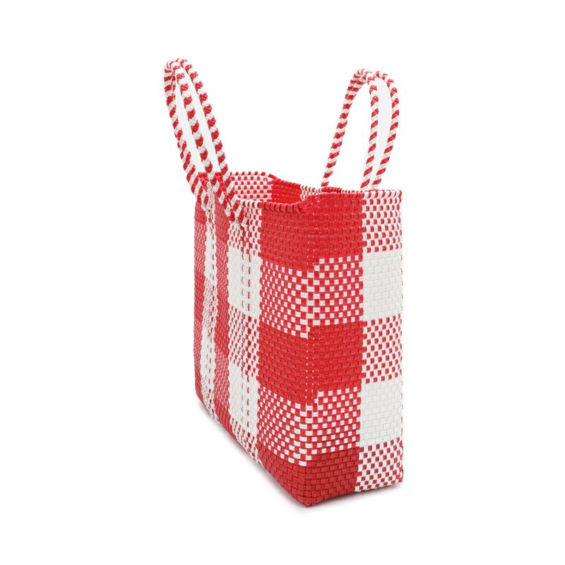 MERCADO BAG - Special Collaboration Model - CHECK - Red (S