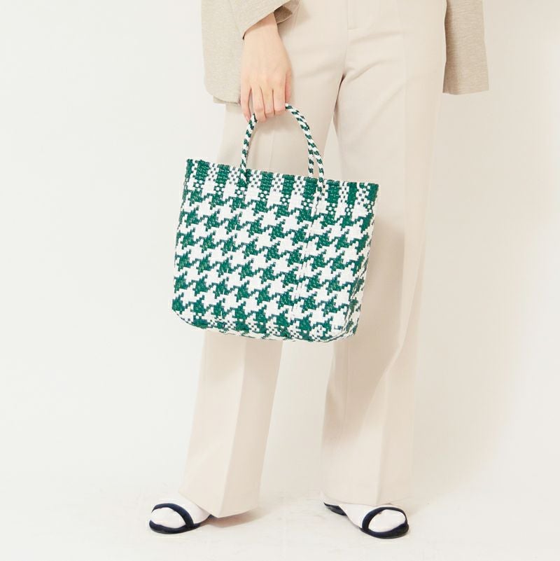 MERCADO BAG - CHIDORI - White / Dark Green (XS) | Letra｜レトラ