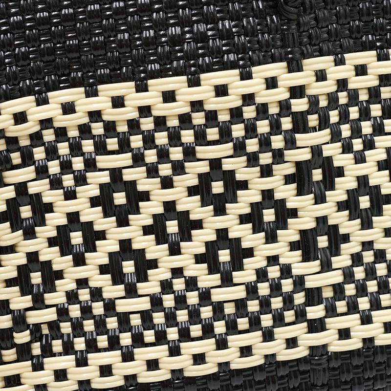 Mimosa ミモザ アリゲーター竹斑 オーダーバンド シャイニーブラック MERCADO BAG - MIMOSA - Black / Cream (SHORT S) | Letra｜レトラ公式通販