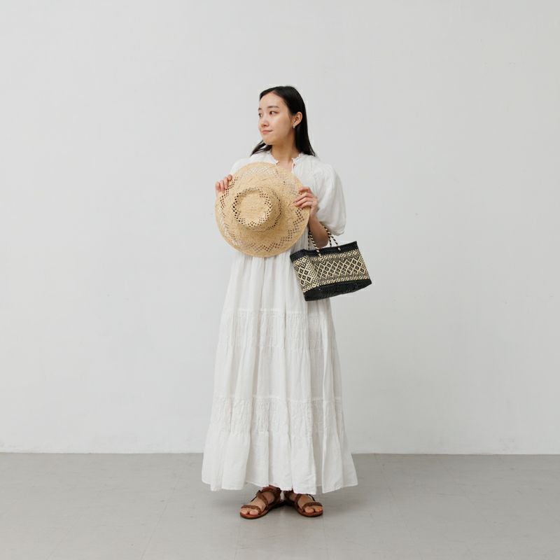 MERCADO BAG - MIMOSA - Black / Cream (SHORT XS) | Letra｜レトラ