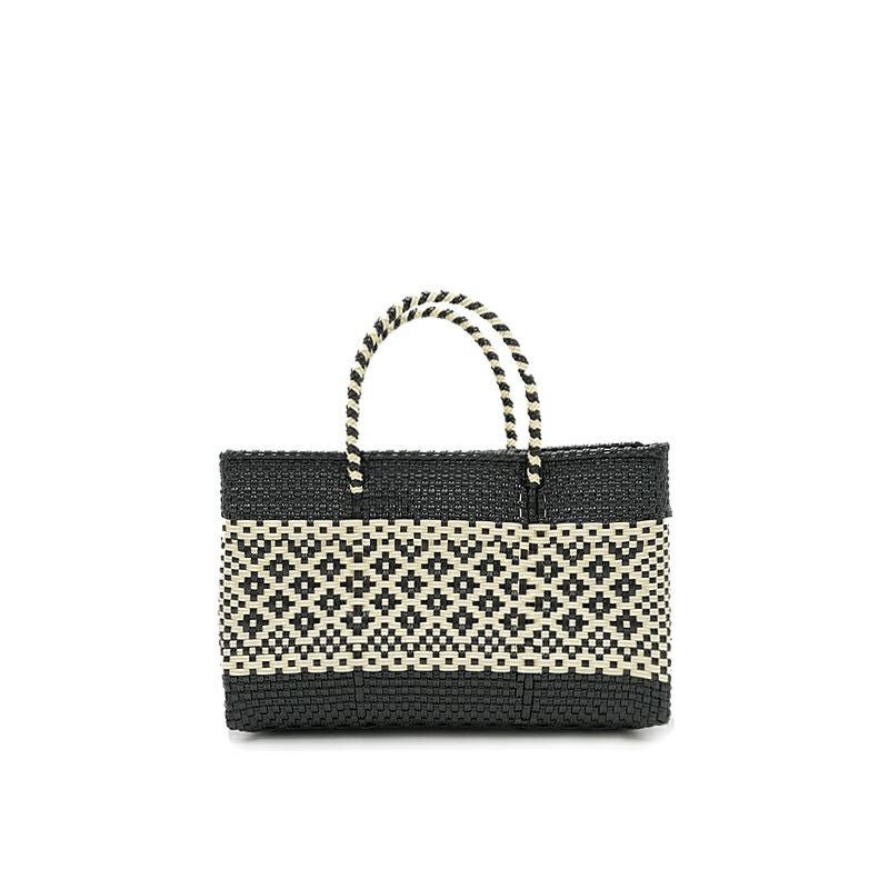 MERCADO BAG - MIMOSA - Black / Cream (SHORT XS) | Letra｜レトラ