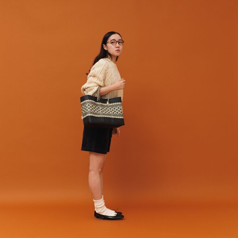 MERCADO BAG - MIMOSA - Black / Cream (SHORT S) | Letra｜レトラ公式通販