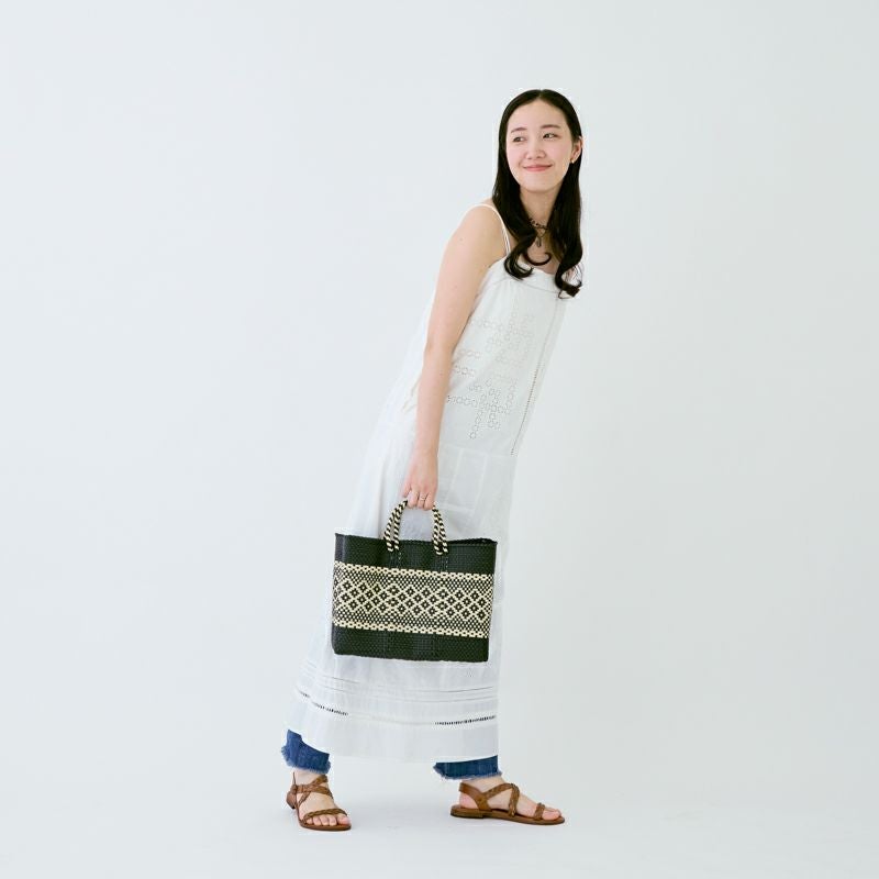 MERCADO BAG - MIMOSA - Black / Cream (SHORT S) | Letra｜レトラ公式通販
