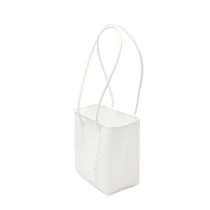 MERCADO BUCKET SLIM STYLE - PLAIN /White - (LONG HANDLE) | Letra