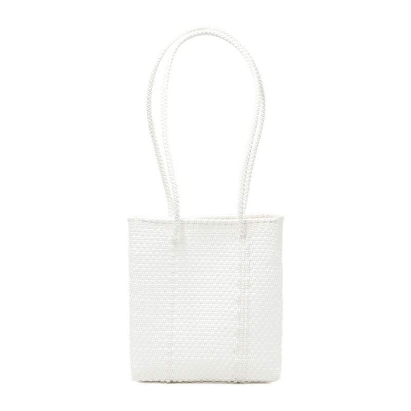 メルカドバッグ バケット スリムスタイル（ロングハンドル） MERCADO BUCKET SLIM STYLE - PLAIN /White - (LONG HANDLE) | Letra
