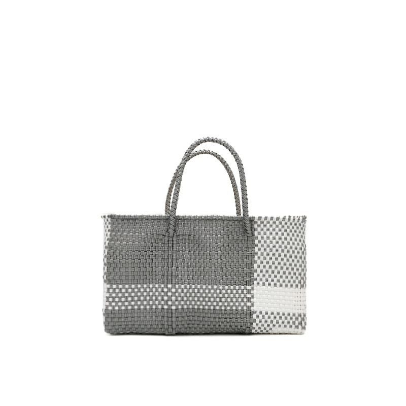MERCADO BAG - CROSS LINE - Silver / White (SHORT XS) | Letra