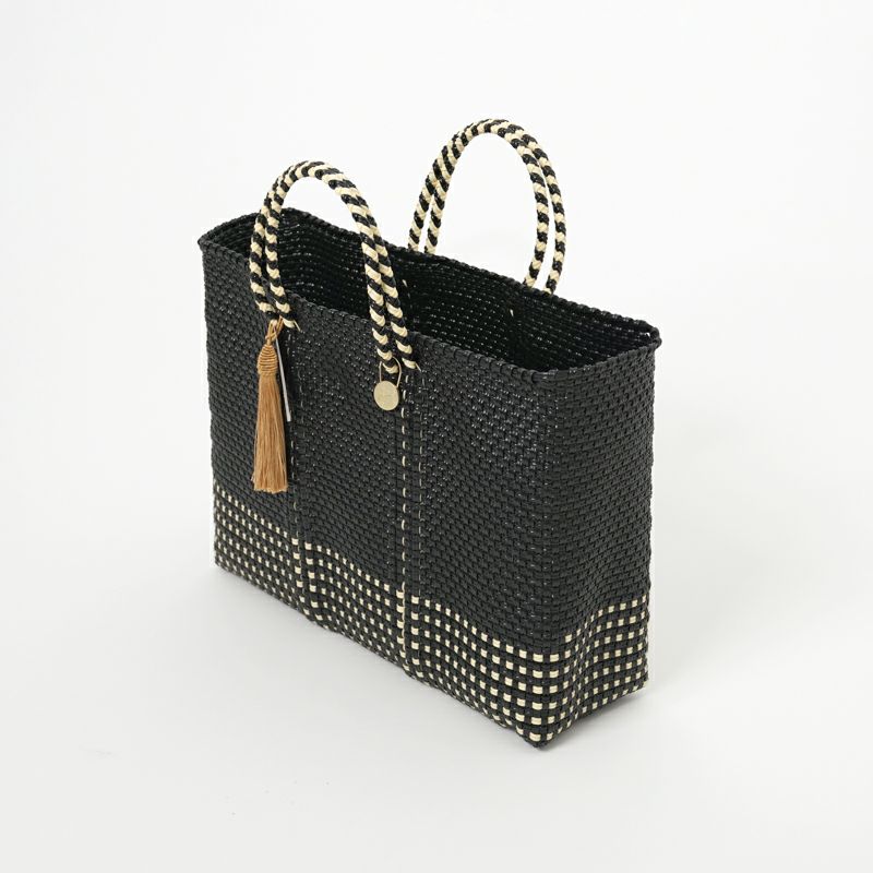 MERCADO BAG - Letra×hal ORIGINAL CHECK - Black / Cream (SHORT S
