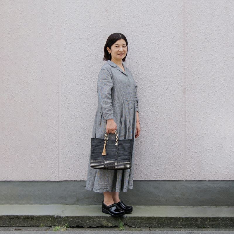 MERCADO BAG - Letra×hal ORIGINAL CHECK - Black / Cream (SHORT S