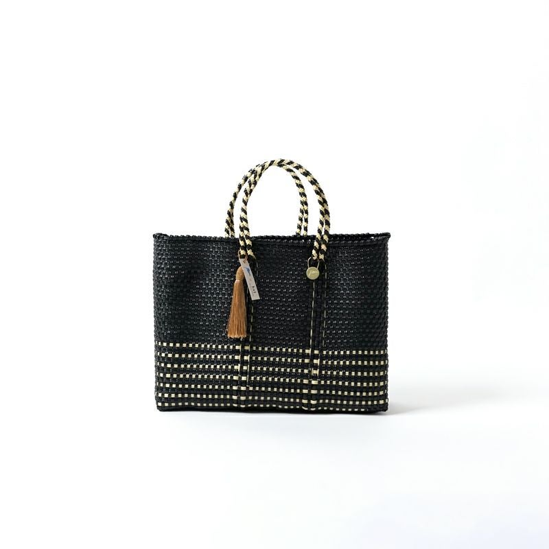 MERCADO BAG - Letra×hal ORIGINAL CHECK - Black / Cream (SHORT S