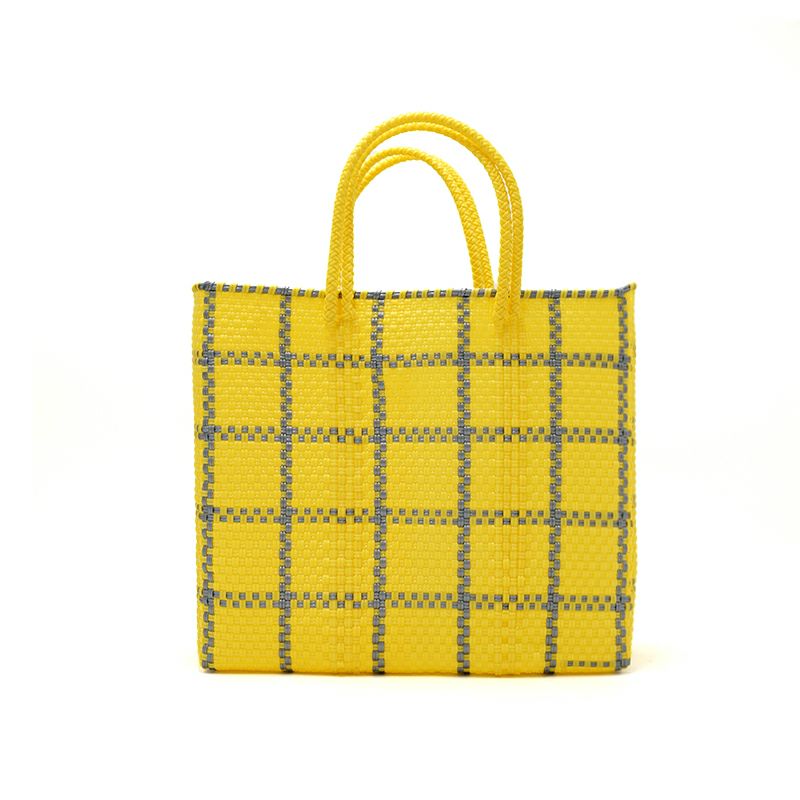 MERCADO BAG - LATTICE - Yellow / Silver (S) | Letra｜レトラ公式通販
