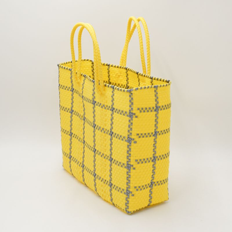 MERCADO BAG - LATTICE - Yellow / Silver (S) | Letra｜レトラ公式通販