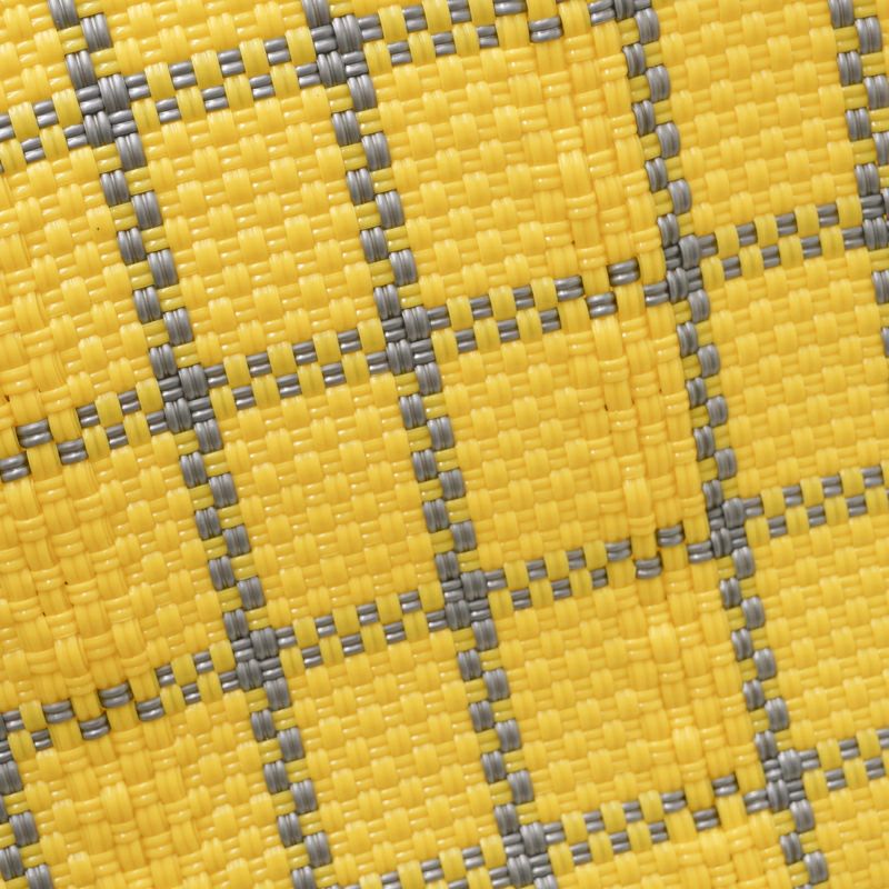 MERCADO BAG - LATTICE - Yellow / Silver (M) | Letra｜レトラ公式通販