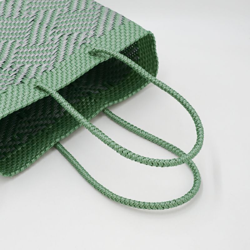 MERCADO BAG - TAPETE - LONG HANDLE - Metallic Green / Silver (XS