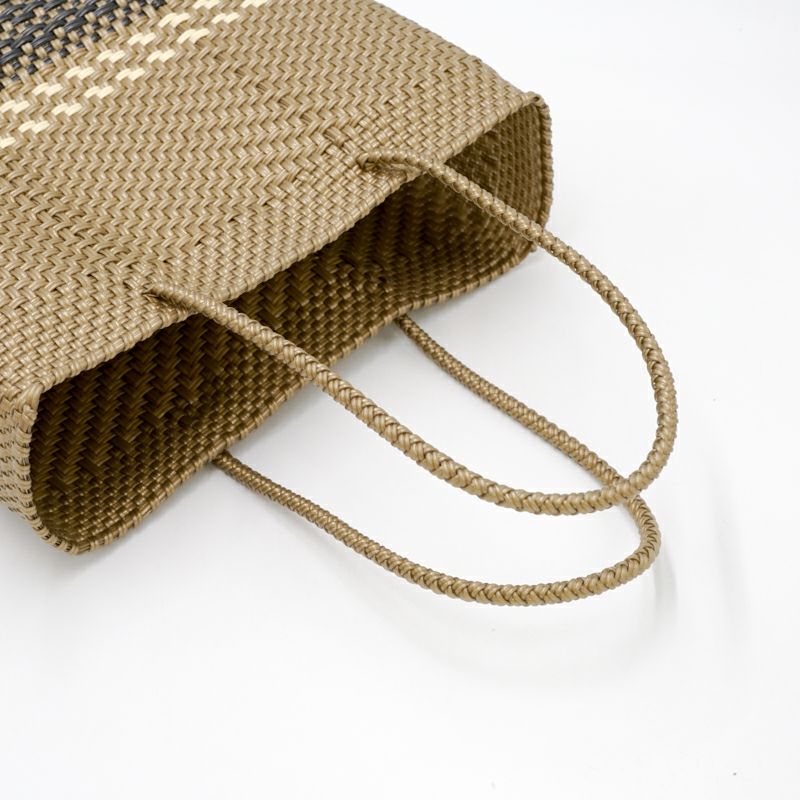 MERCADO BAG - DIA - LONG HANDLE - Gold / Cream / Black (XS
