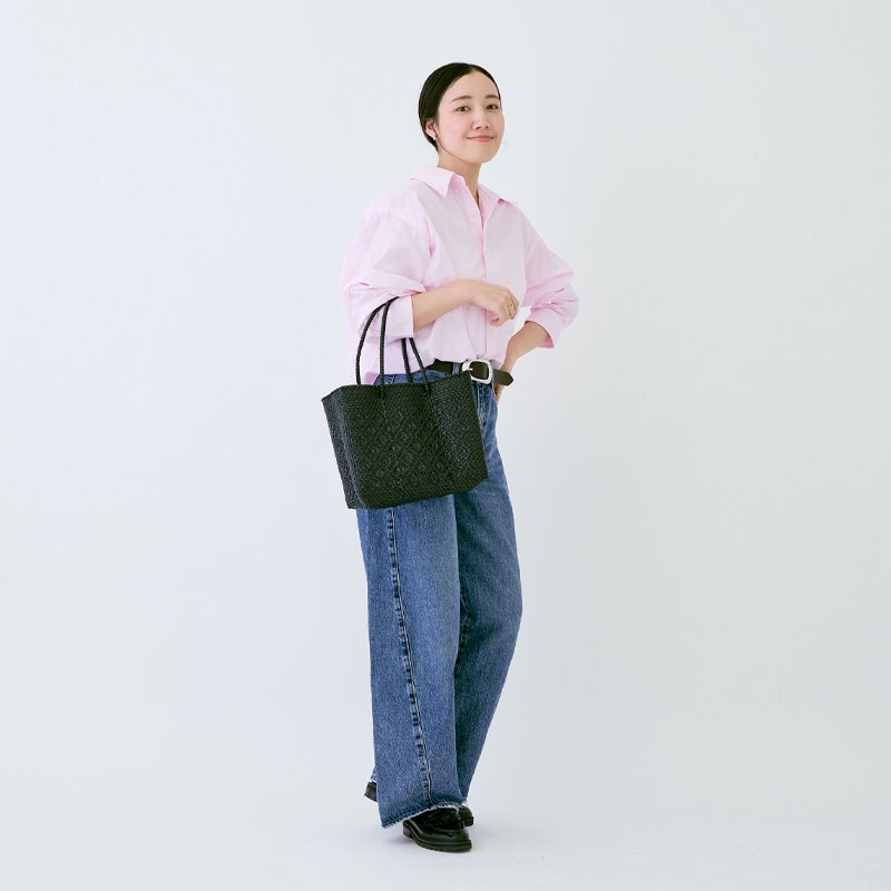 MERCADO BAG - ROMBO - LONG HANDLE - Black (XS) | Letra｜レトラ公式通販