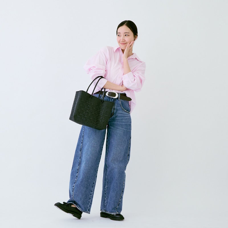MERCADO BAG - ROMBO - LONG HANDLE - Black (XS) | Letra｜レトラ公式通販
