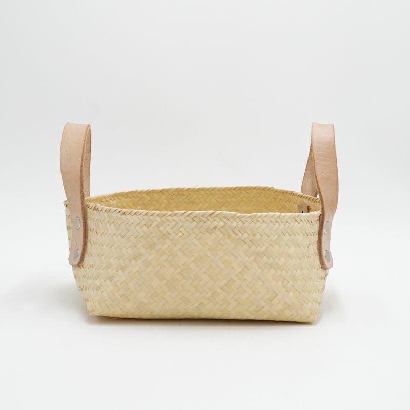 PALMA BASKET W/COW HANDLE LOW (M) | Letra｜レトラ公式通販