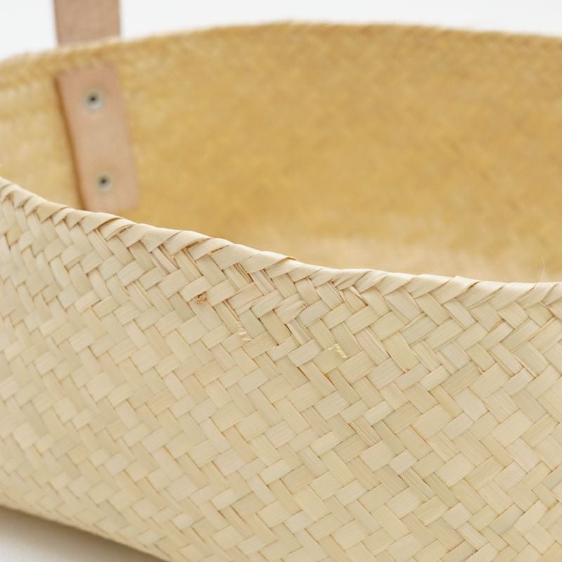 PALMA BASKET W/COW HANDLE LOW (M) | Letra｜レトラ公式通販