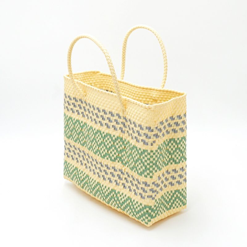 【ぼーだー☆】苔の世界パック MERCADO BAG - MIMOSA - Metallic Green / Cream (SHORT S) | Letra