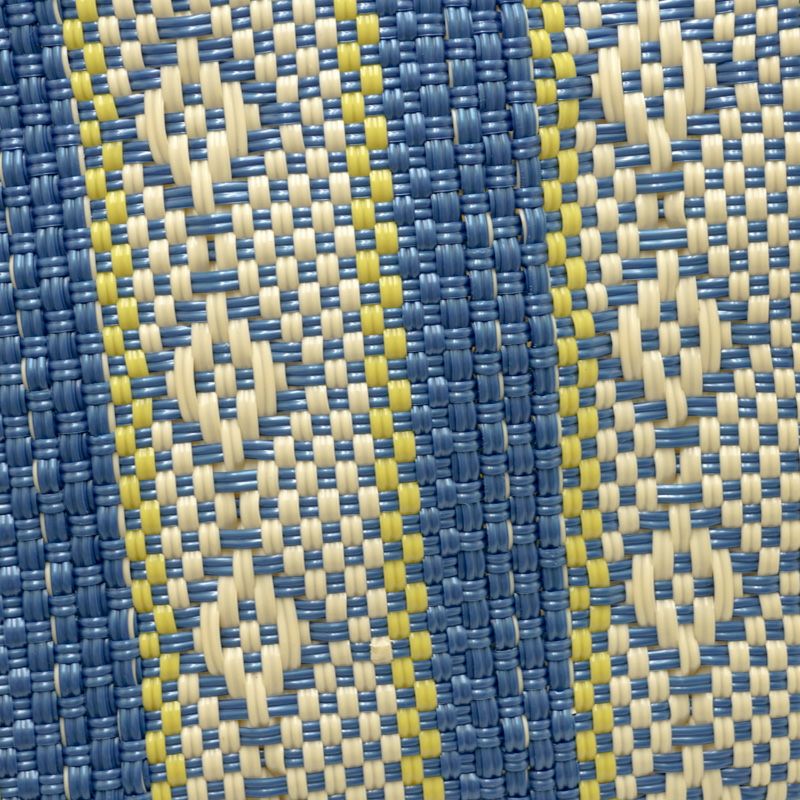MERCADO BAG - SERIE - Metallic Blue / Cream / Yellow (S) | Letra