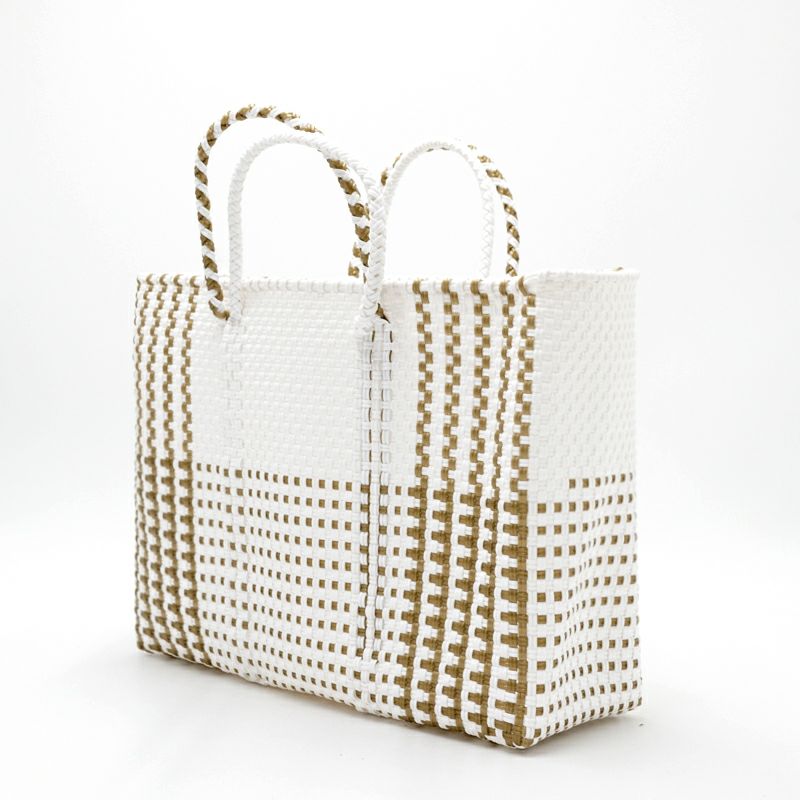 MERCADO BAG - DICE - White / Gold (SHORT S) | Letra｜レトラ公式通販