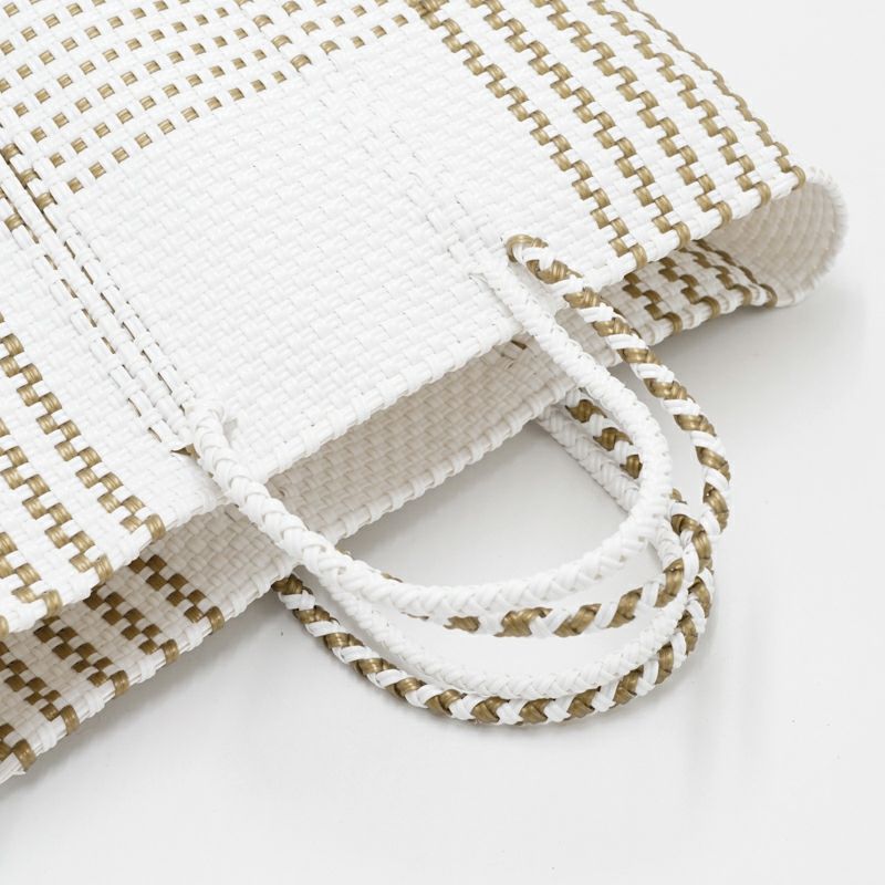 MERCADO BAG - DICE - White / Gold (SHORT S) | Letra｜レトラ公式通販