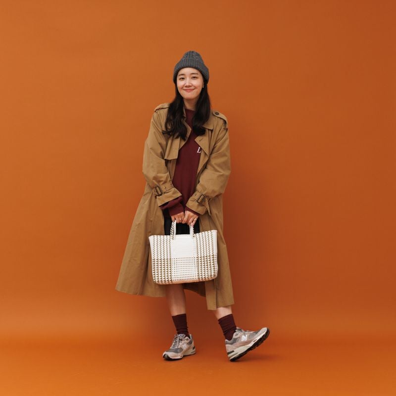 MERCADO BAG - DICE - White / Gold (SHORT S) | Letra｜レトラ公式通販